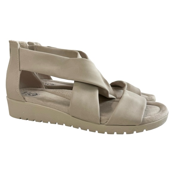 Earth Spirit Crossband Wedge Sandals Size 10 - Picture 3 of 16